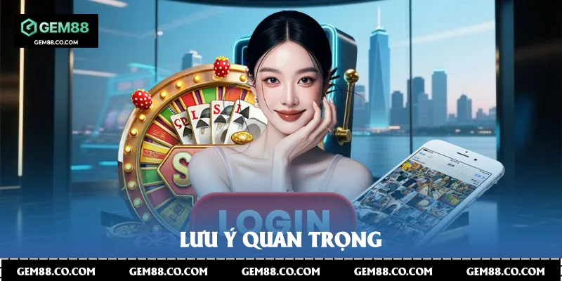 Lưu ý quan trọng